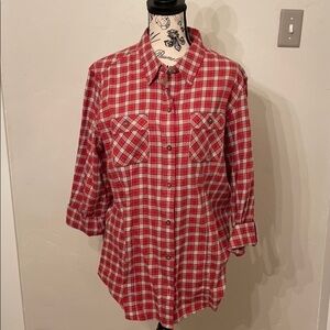 Eddie Bauer women’s XL plaid button down​​​​​​​​​​​​